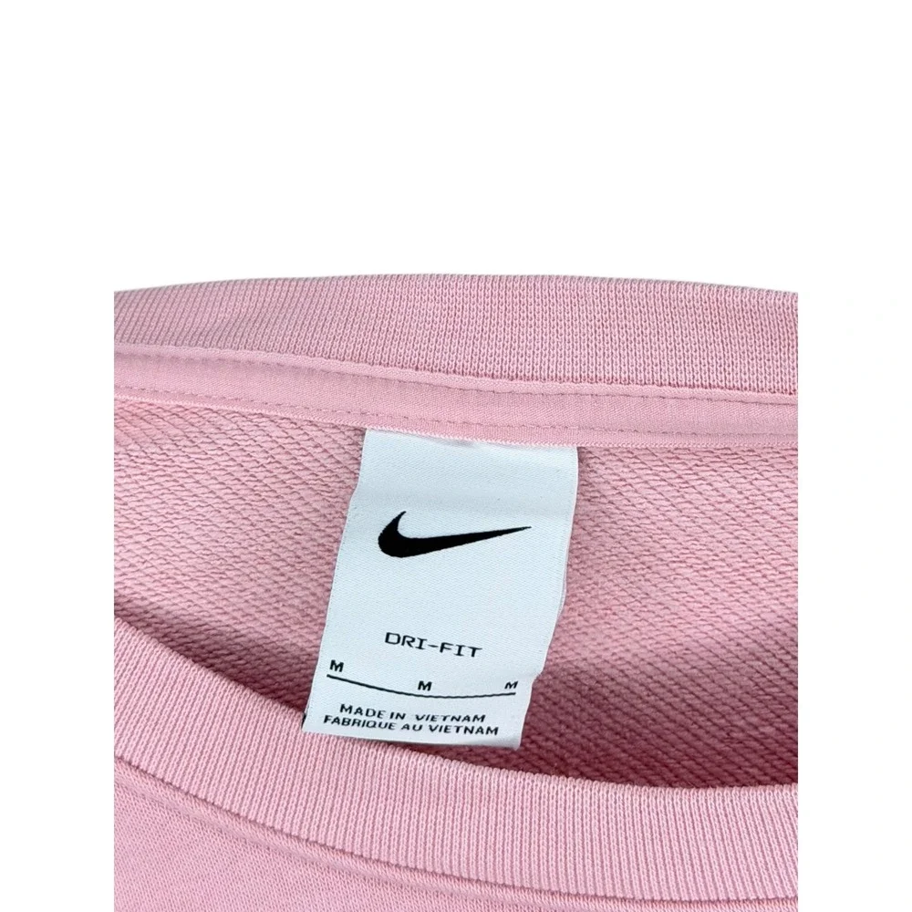 NIKE Dri-FIT Sweatshirt Pink Graphic Pullover Crewneck‎ Women's Size Medium